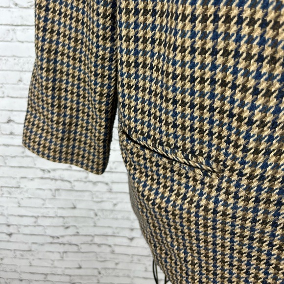 SAG HARBOR | 40% wool houndstooth blazer with shoulder pads size 16 - Picture 9 of 12